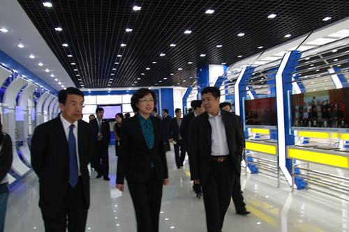 威海市委副书记、市长张惠（原青岛市委常委、副市长）和青岛市委常委、市委秘书长王鲁明视察指导工作